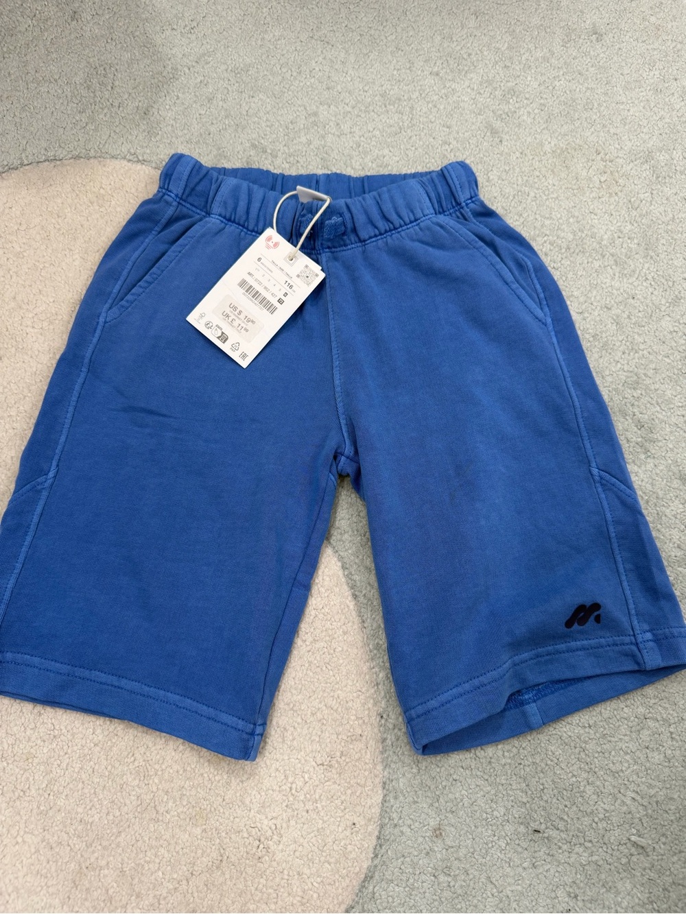 Zara toddler blue shorts NWT size 6